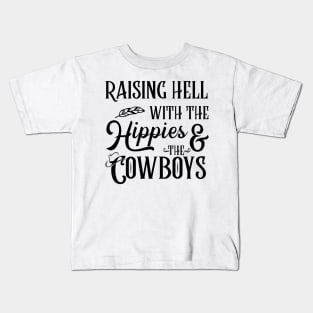 The Hippies and The Cowboys Kids T-Shirt